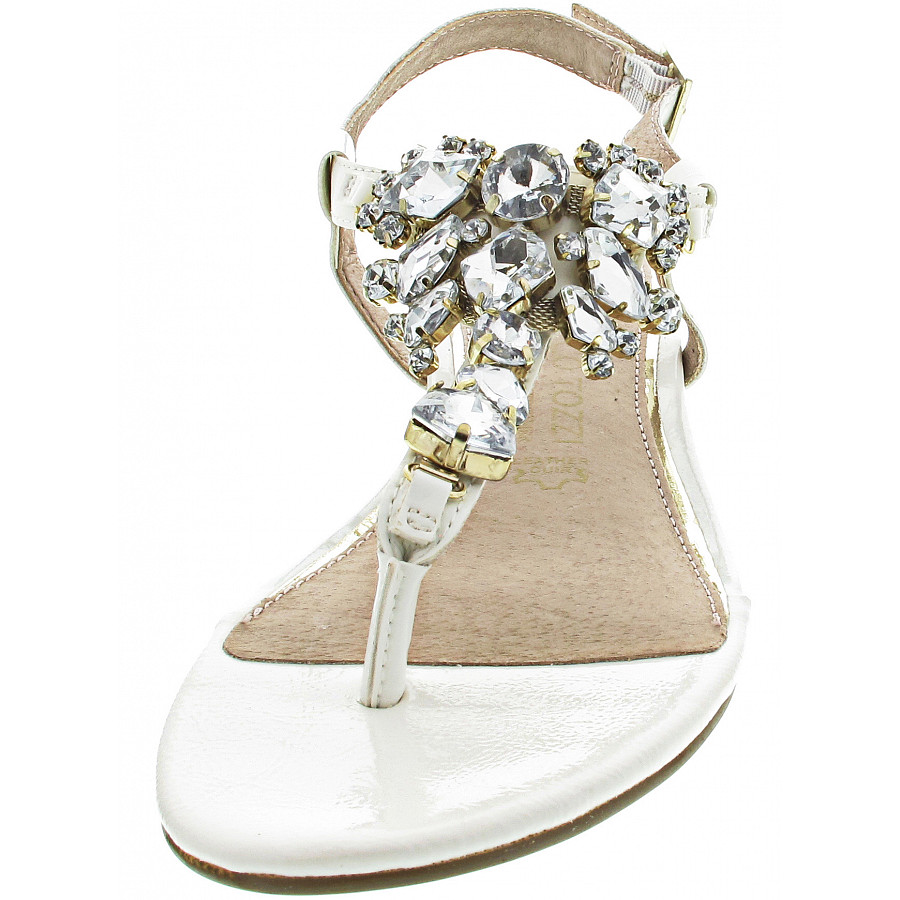 Marco Tozzi Damen Sandale In White Patent