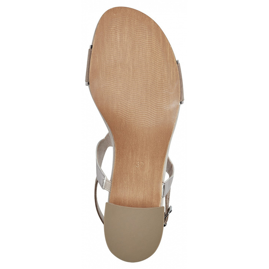 Marco Tozzi Damen Sandalette In Beige Combi