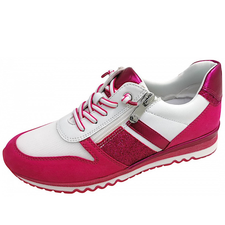 Marco Tozzi Damen Sportlicher Schnürer In White/Pink 166