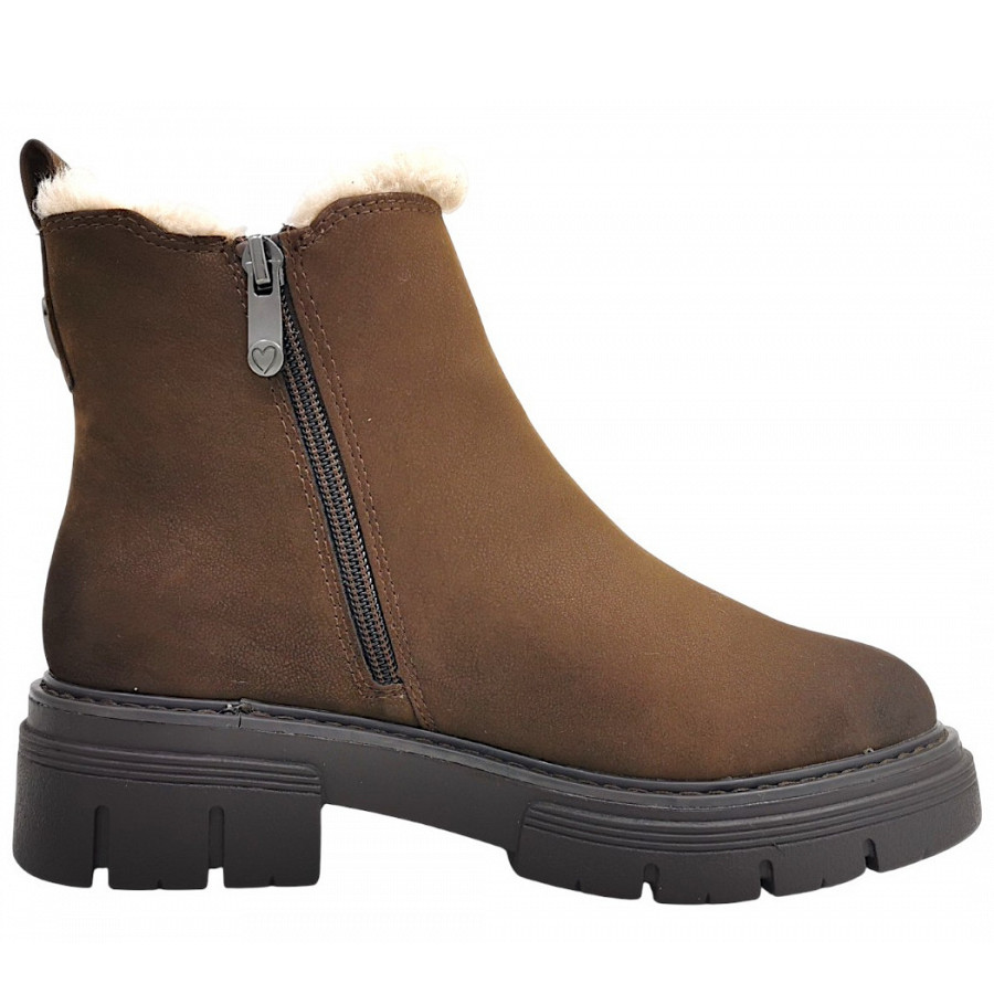 Marco Tozzi Damen Stiefel In Cafe Nubuck 362