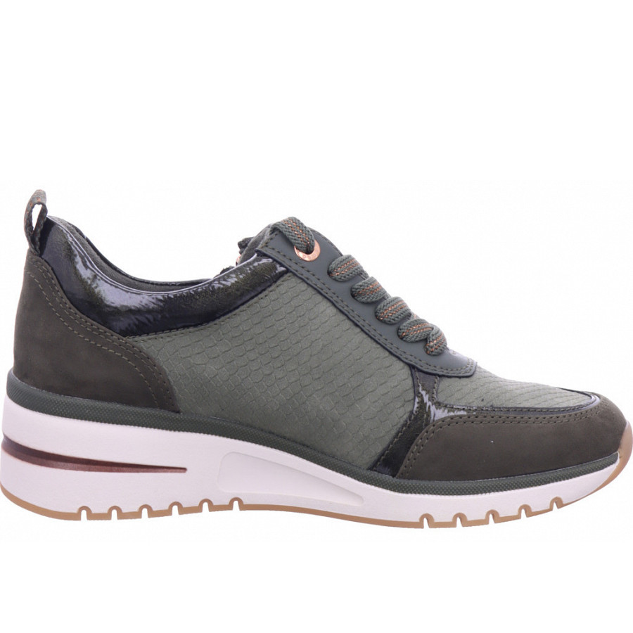 Marco Tozzi Damen Keilsneaker In Dunkel-Grün