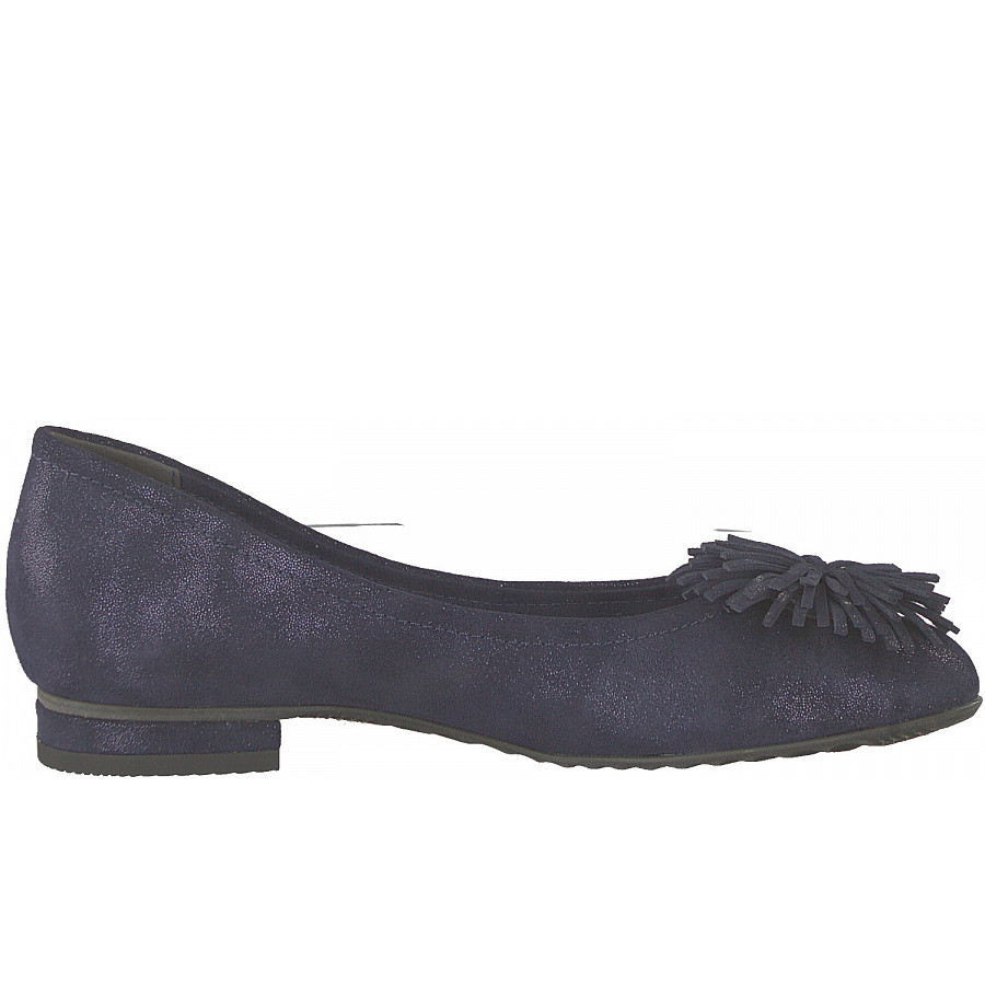 Marco Tozzi Damen Ballerinas In Navy Metallic