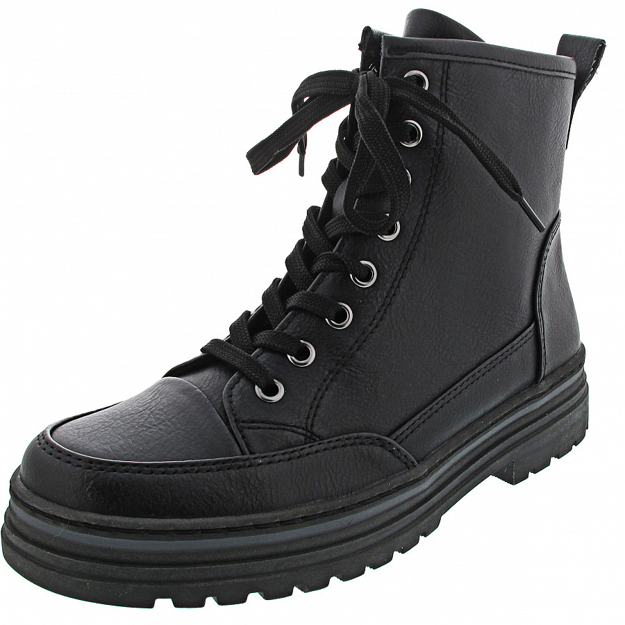 Marco Tozzi Damen Schnürstiefel In Black