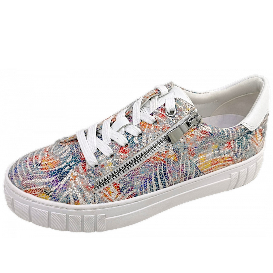 Marco Tozzi Damen Sportlicher Schnürer In 858 Lt. Blue Multi