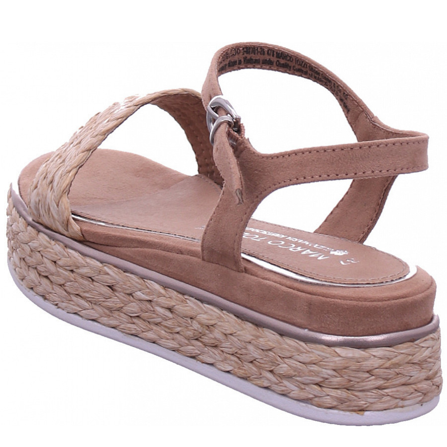 Marco Tozzi Damen Damen Sandalette Sandalette In Hell Braun