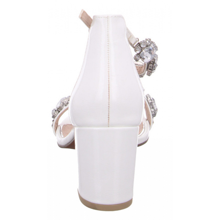 Marco Tozzi Damen Sandalette Sandalette In 123 White Patent