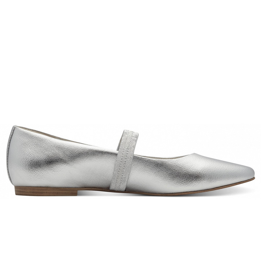 Marco Tozzi Damen Ballerina In Silver