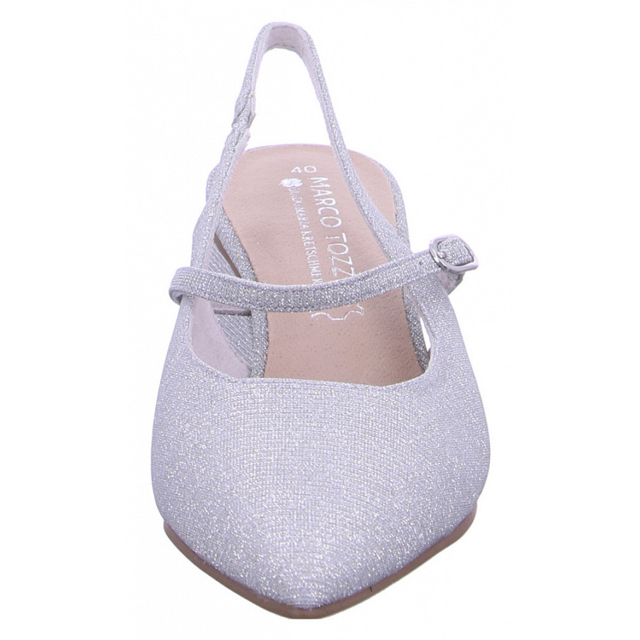 Marco Tozzi Damen Sling Sandalette In 941 Silber